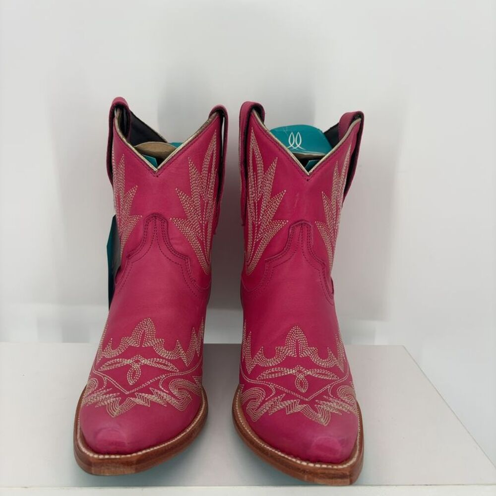 Lane Booties in Hot Pink